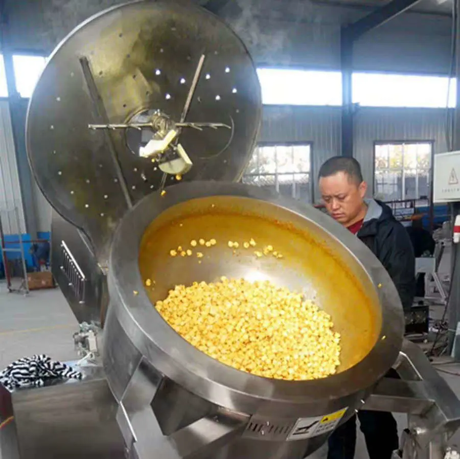 Oil Heating Popcorn Processing Line