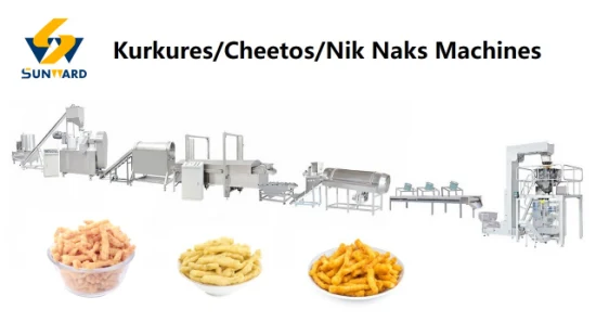 Niknak Kurkure Machine Puffs Machine Snack-Verarbeitungslinie