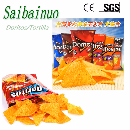 Maschine zur Herstellung von Snacks und Lebensmitteln Doritos Maischips-Verarbeitungslinie