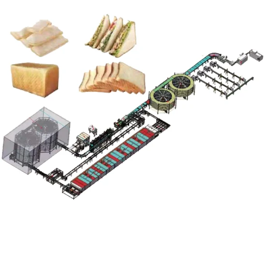 Brotbackmaschine, Bäckerei, kommerzielle Snack-Food-Verarbeitung, Produktionslinie für Baguette